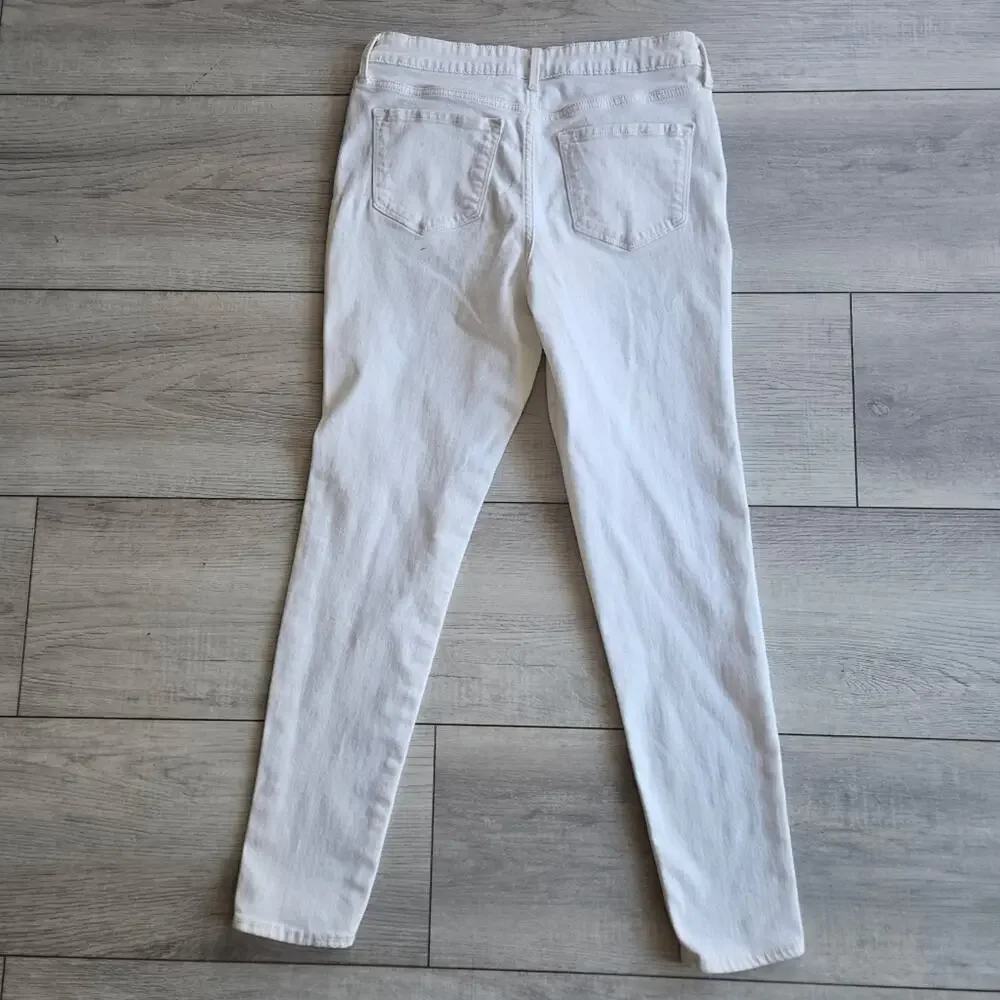 Old Navy Rockstar White Jeans